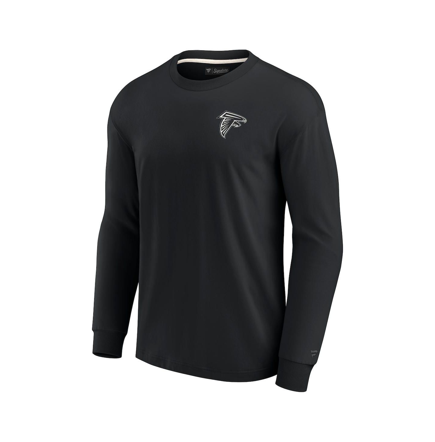Футболка Fanatics Signature Black Atlanta Falcons Super Soft Long Sleeve — фото 3