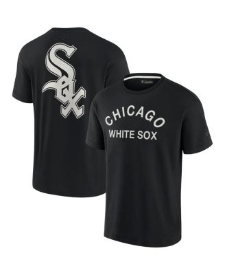 Men's and Women's Black Chicago White Sox Super Soft Short Sleeve T-shirt