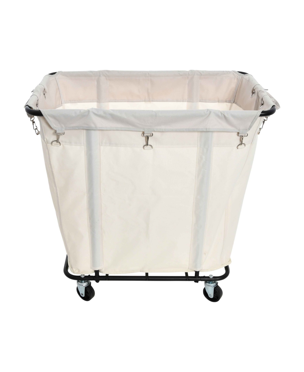 Shop Household Essentials Commercial Laundry Cart In Matte Black