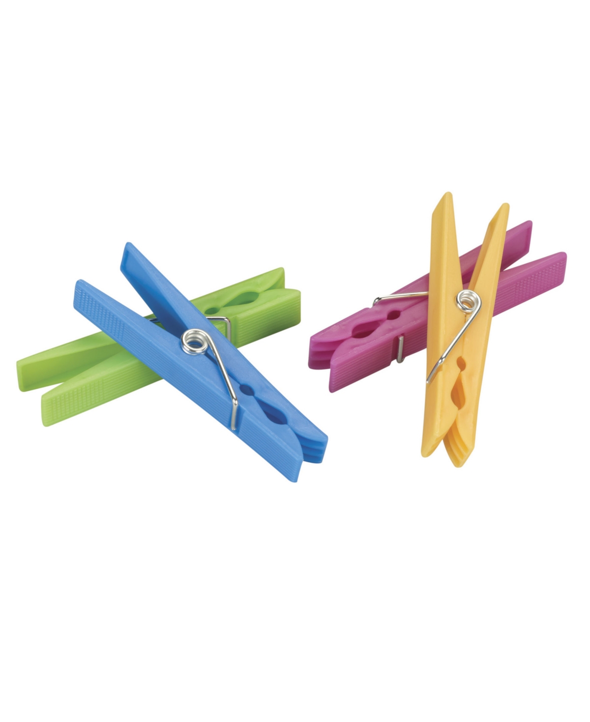 Shop Household Essentials Clothespins Plastic Set Of 24 In Multicolor