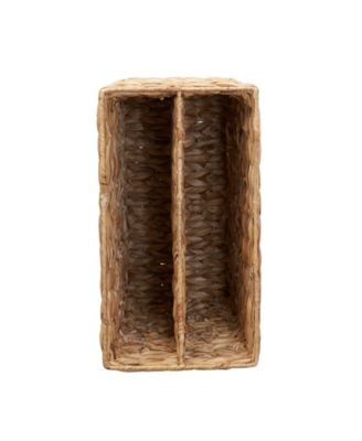 Side to Side Hyacinth Magazine Basket