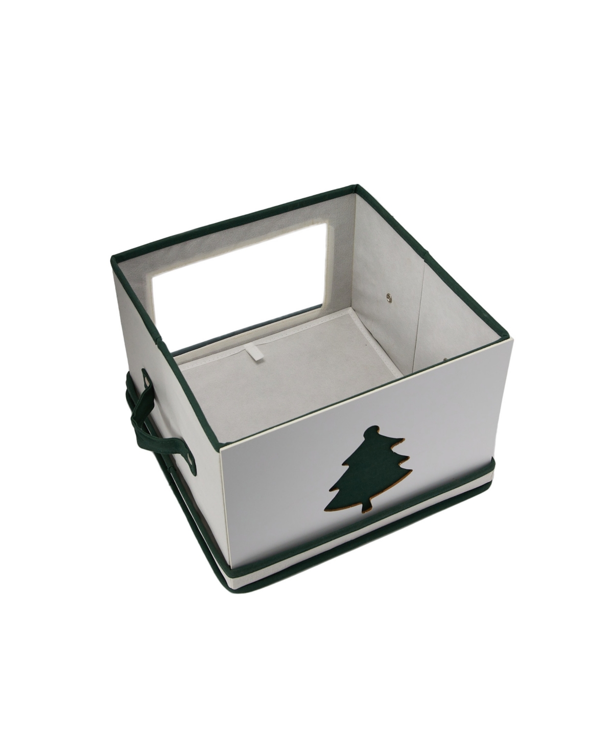 Shop Household Essentials Holiday Box, Medium Green Tree In Cream