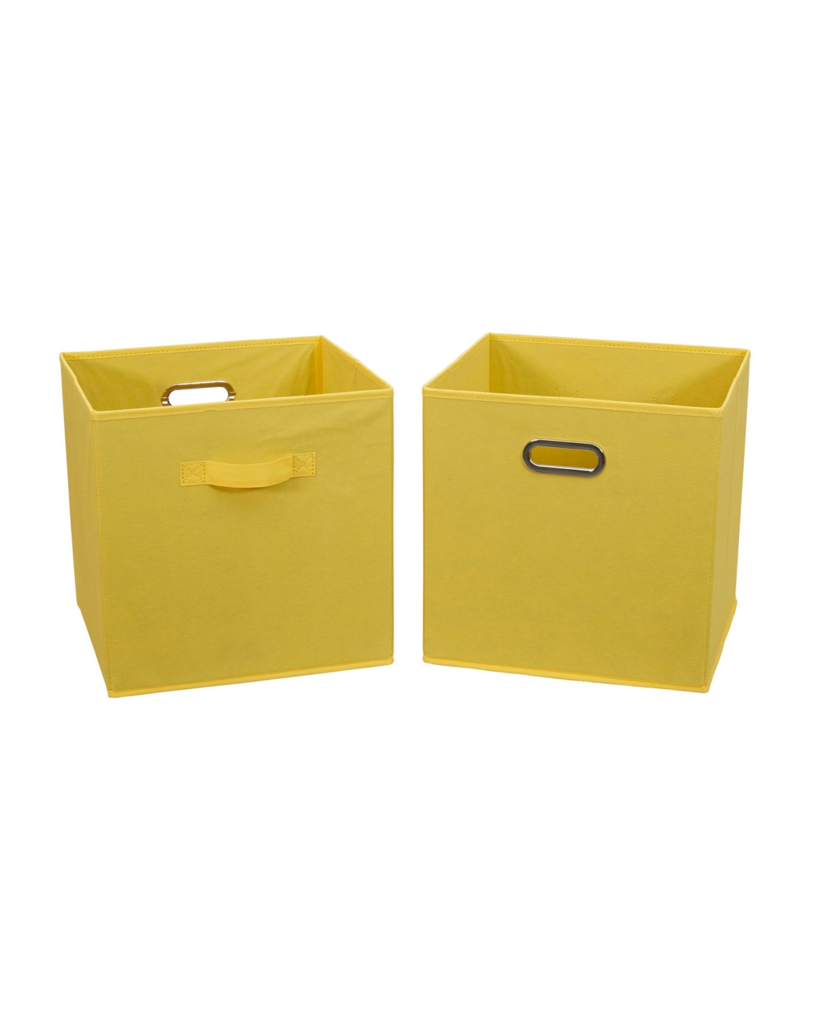 Shop Household Essentials Open Bin, Set Of 2 In Yellow