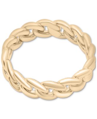 Chain Link Statement Ring in Gold Vermeil or Sterling Silver, Created for Macy's
