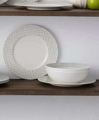 Hammock  Rim 12-Piece Dinnerware Set, Service for 4