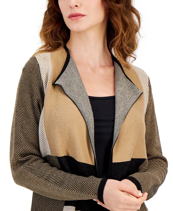 Delynnorixa | Warm Ombre Plaid Cardigan main image 0