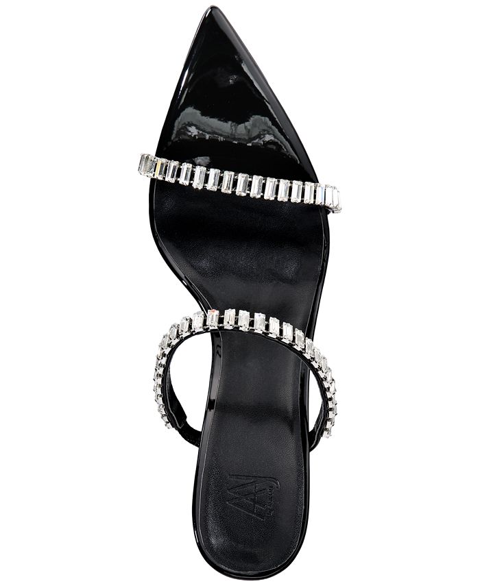 AAJ By Aminah Laila Rhinestone Slip-On Dress Sandals - Macy's