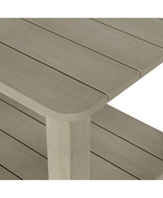 3-Piece Outdoor Adirondack Coffee Table and Side Table Set