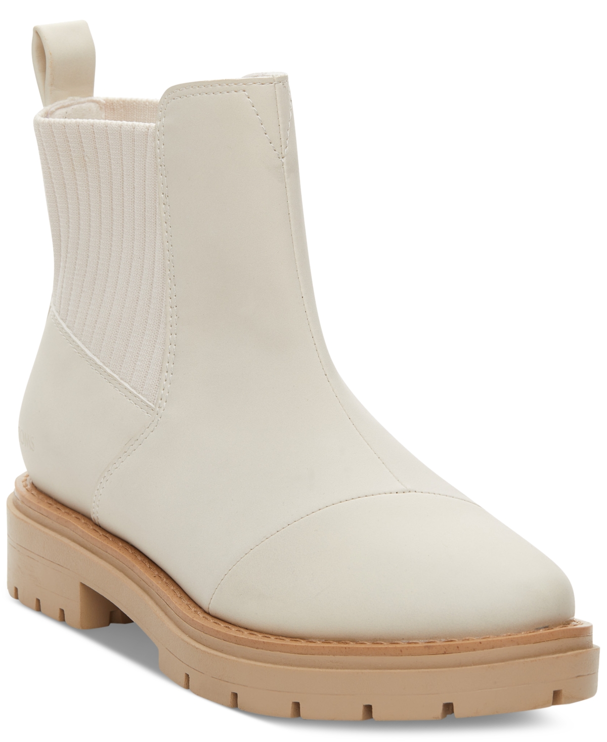 Toms Women's Cort Lug Sole Pull On Chelsea Booties In Light Sand