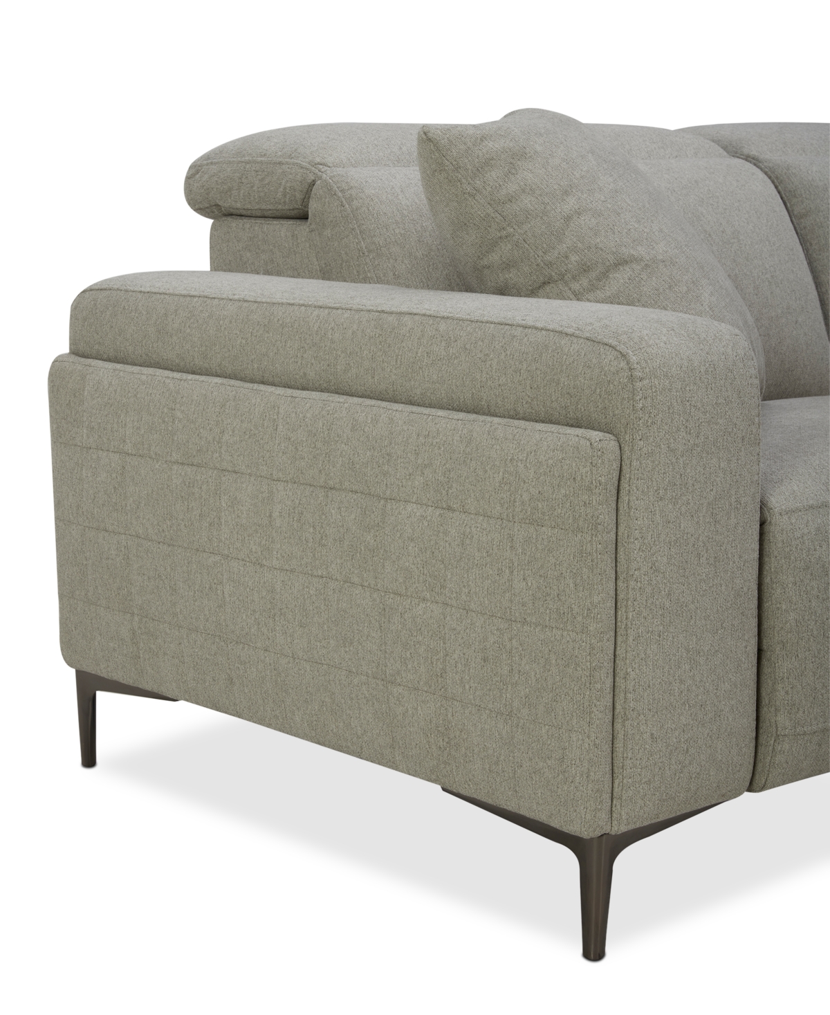 Closeout! Adney 3 Pc Zero Gravity Fabric Sectional with 2 Power Recliners, Created for Macy's