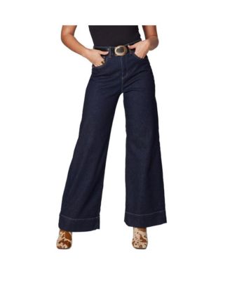 Lola Jeans Women's MILAN-DRB High Rise Wide Leg Jeans - Macy's