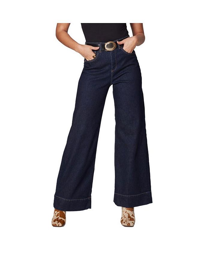 Lola Jeans Women's MILANDRB High Rise Wide Leg Jeans Macy's