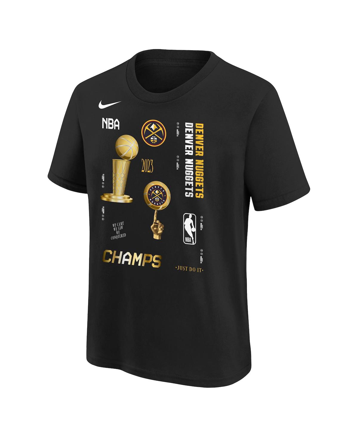 Big BoysDenver Nuggets 2023 Nba Finals Champions Celebration Expressive T-shirt - Black
