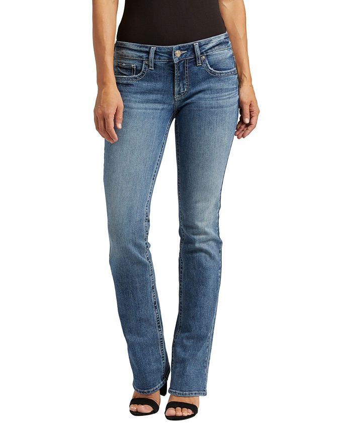 Silver Jeans Co. Women's Britt Low Rise Slim Bootcut Jeans - Macy's