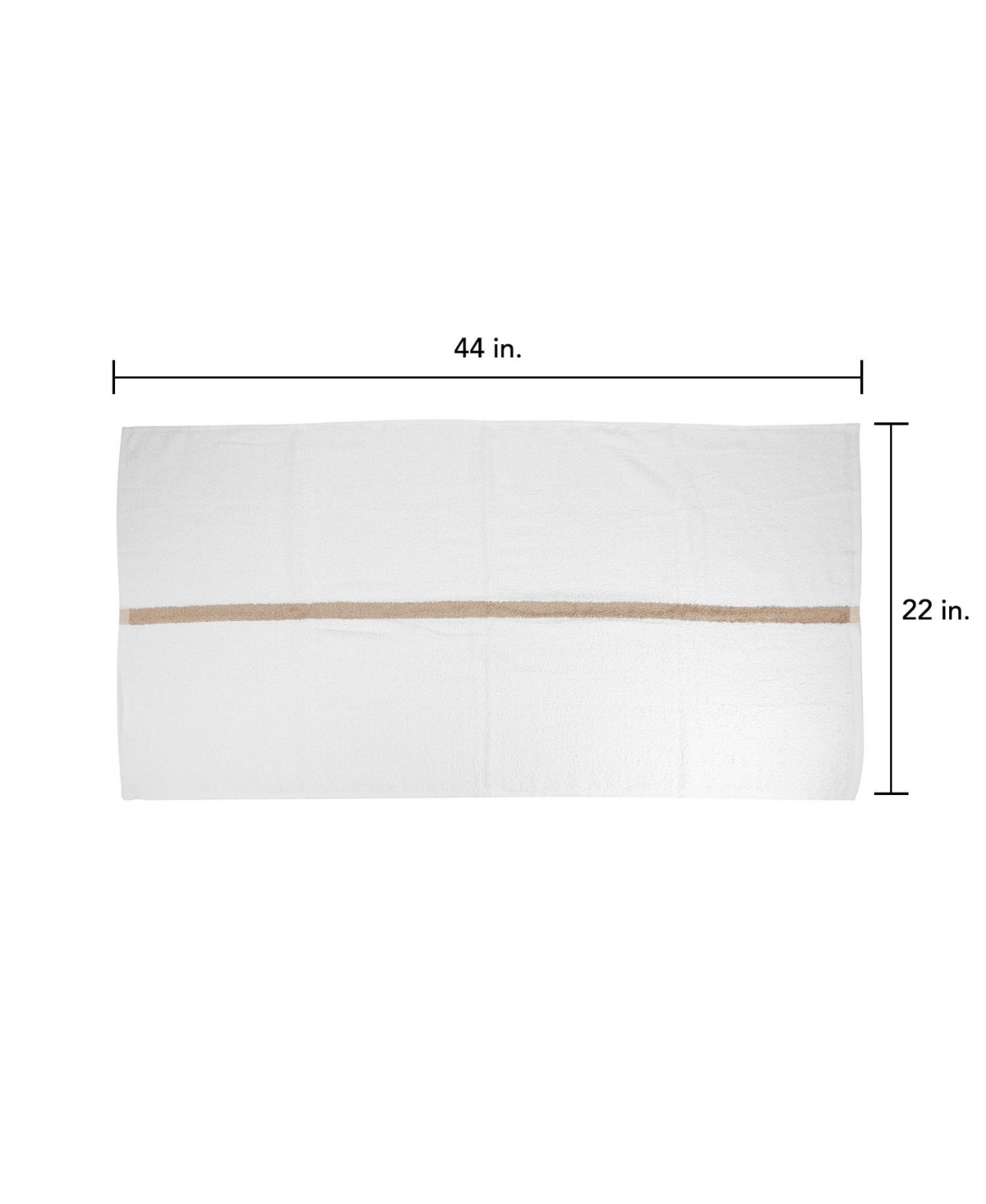 Arkwright Home Power Gym Bath Towels (6 Pack) - 22x44, Color Options, 100% Ring-Spun Cotton