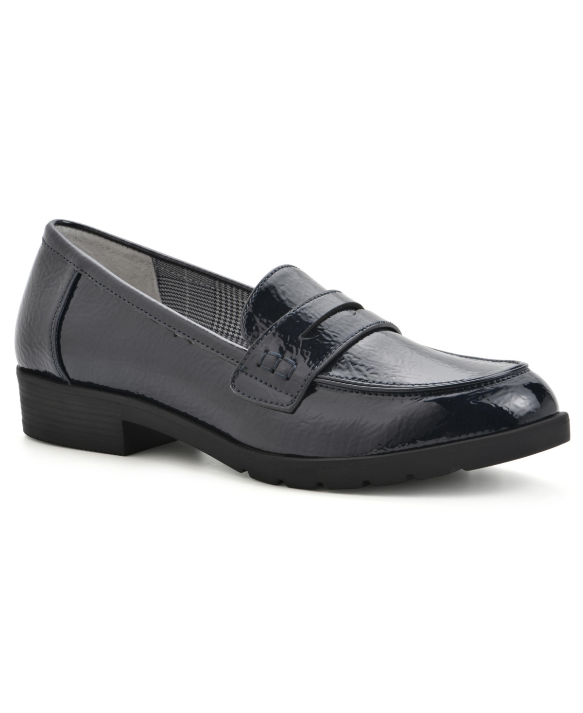 Women's Galah Block Heel Loafer - Burgundy, Patent