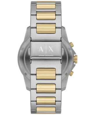 Men's Quartz Chronograph Multi Stainless Steel Watch 44mm Set, 2 Pieces