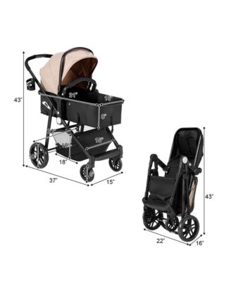 Baby 2 In 1 Foldable Stroller Travel Newborn