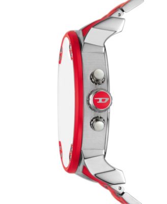 Diesel Men's Mr. Daddy 2.0 Quartz Chronograph Red Stainless Steel Watch 57mm