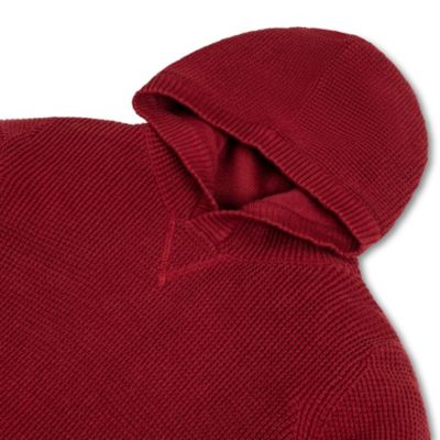 Baby Boys Long Sleeve Hooded Henley Sweater