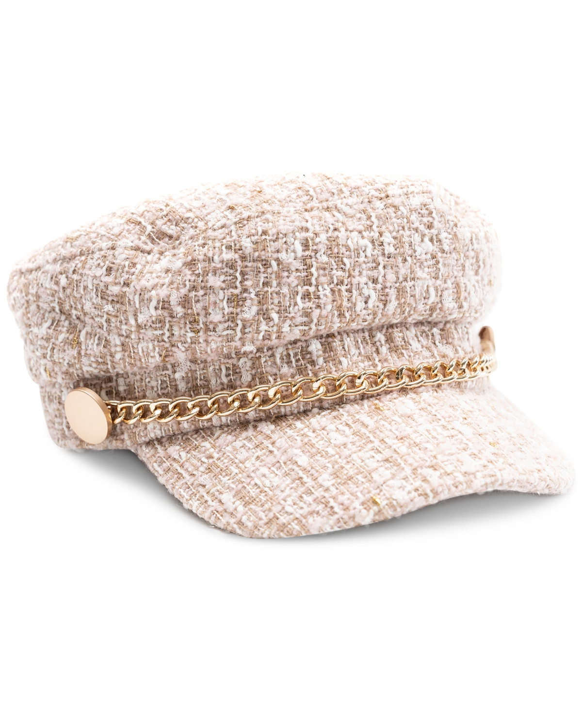 I.n.c. International Concepts Women's Chain Boucle Conductor Cap, Created for Macy's