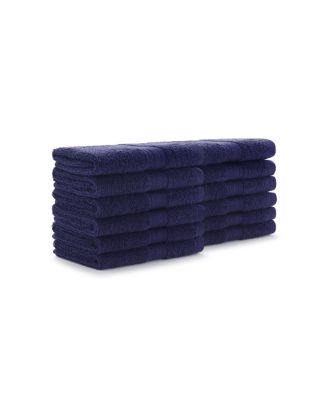 True Color Soft Cotton 12 Pack Bathroom Washcloths, 12x12 in
