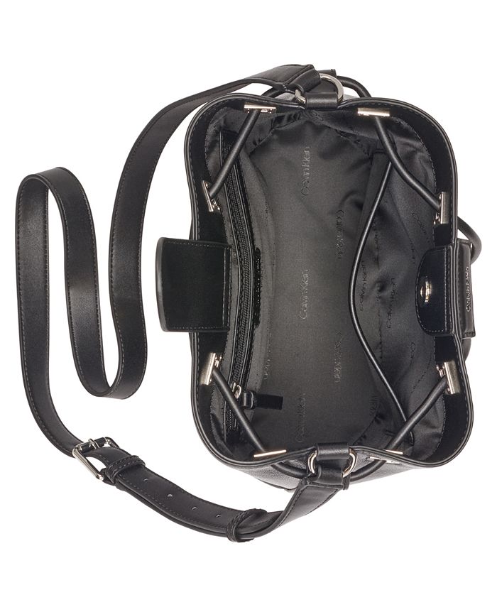 Calvin Klein Ash Drawstring Adjustable Bucket Bag - Macy's