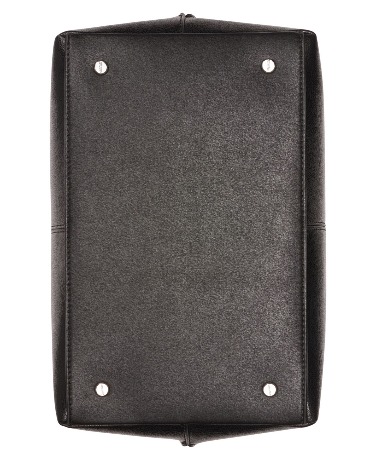 Женская сумка Calvin Klein Granite Convertible Satchel with Magnetic Snap, цвет: Чёрный / Серебряный — фото 3