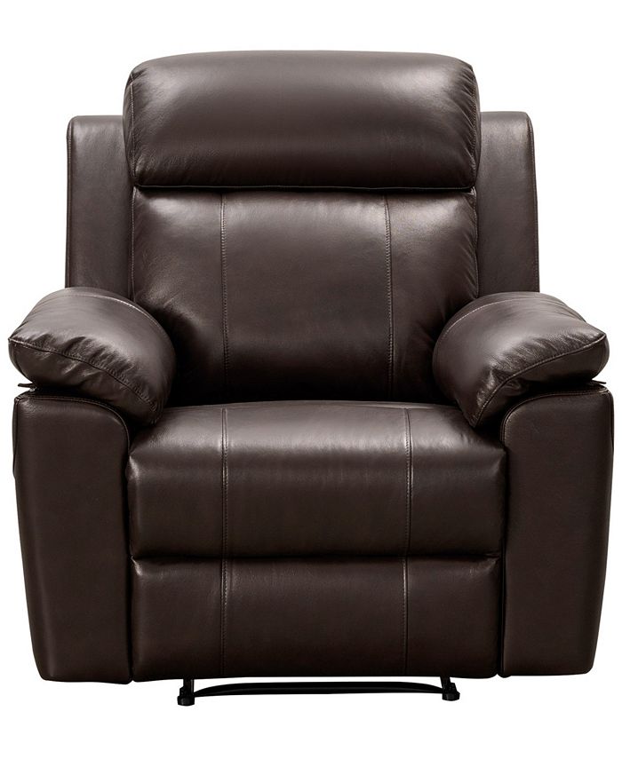 Abbyson Living Brandon Top Grain Leather Recliner Macy's