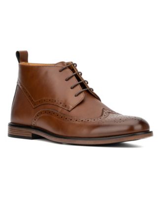 New York & Company Men's Faux Leather Luciano Boots - Macy's