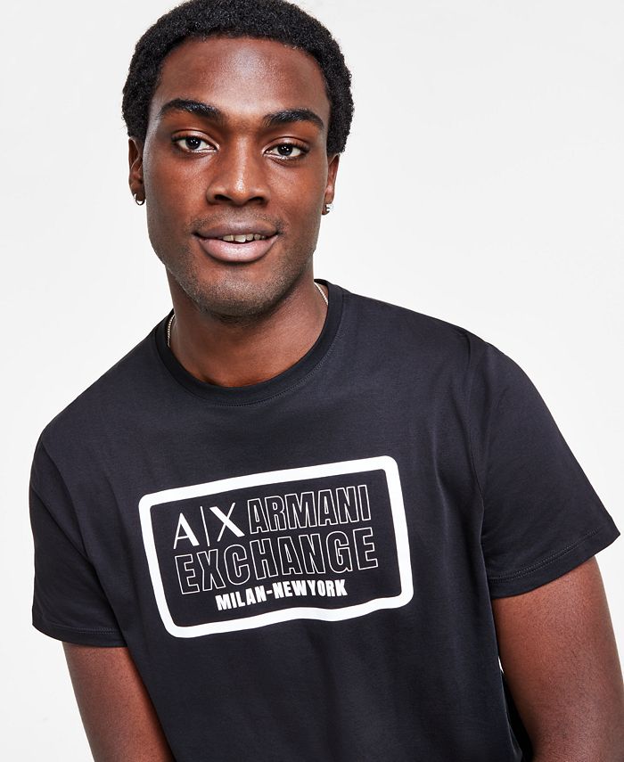 A|X Armani Exchange Men's Cotton Logo-Print T-Shirt - Macy's