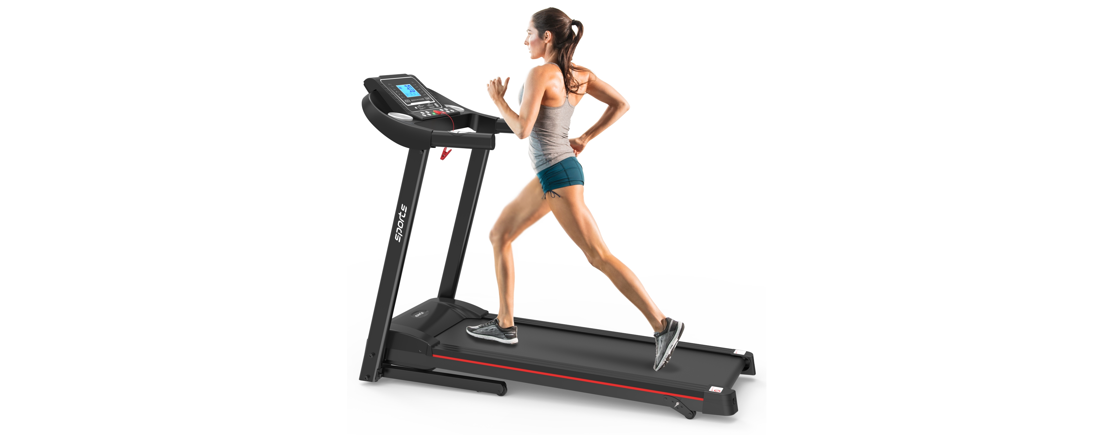 Streamdale Furniture Fitshow App Home Foldable Treadmill With Incline, Folding Treadmill For Home Workout