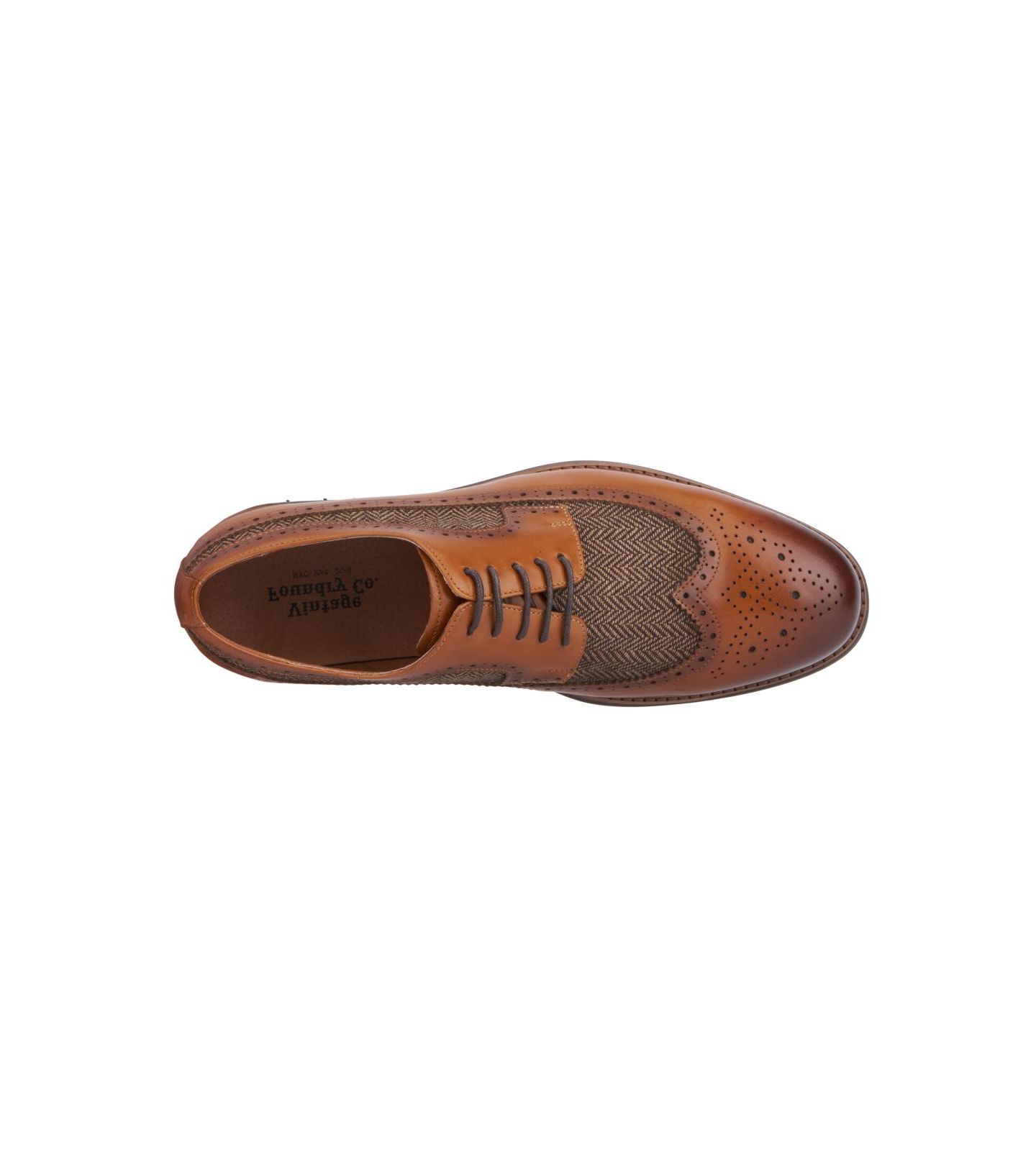 Мужские туфли Vintage Foundry Co Lace Up Cyril Oxfords, цвет: Коньячный — фото 4