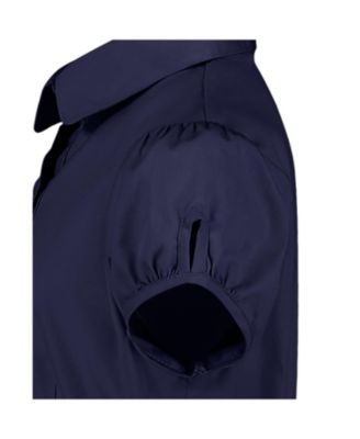 Big Girls Uniform Belted Poplin Shirt Dress