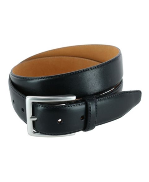 Мужской ремень TRAFALGAR Orion Smooth Leather 35mm Dress Belt, цвет: Чёрный