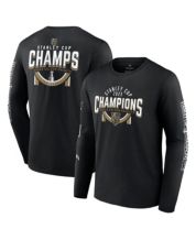 Men's Vegas Golden Knights Majestic Threads Black 2023 Stanley Cup  Champions Soft Hand Long Sleeve Hoodie T-Shirt