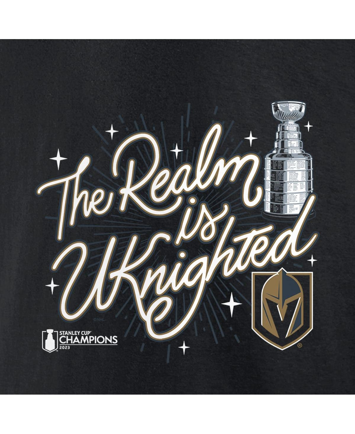 Women's FanaticsVegas Golden Knights 2023 Stanley Cup Champions Plus Size Celebration V-Neck T-shirt - Black