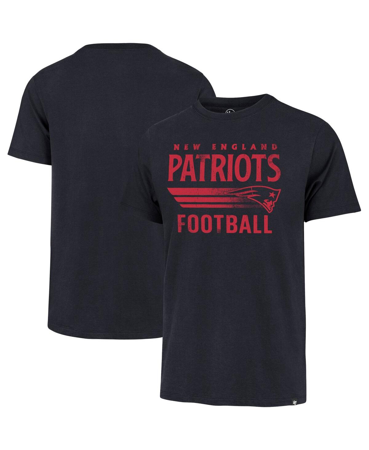 Shop 47 Brand Men's ' Navy New England Patriots Wordmark Rider Franklin T-shirt