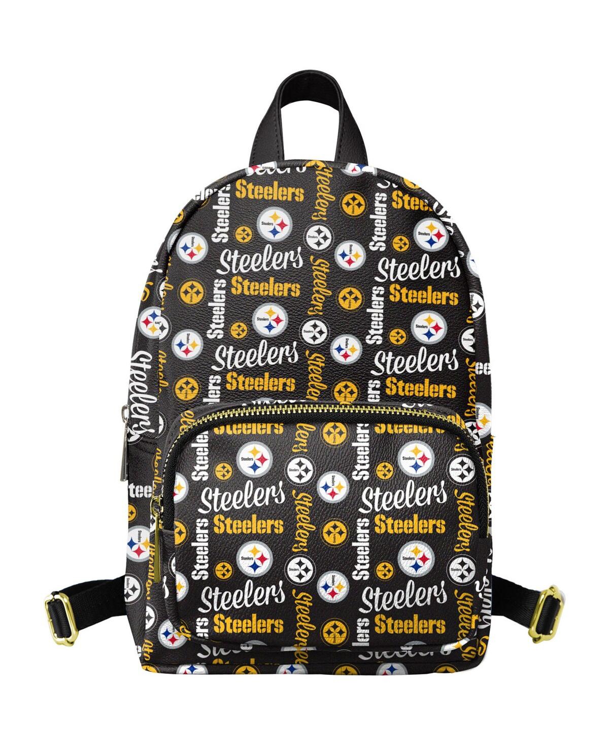 Shop Foco Youth Boys And Girls  Black Pittsburgh Steelers Repeat Brooklyn Mini Backpack
