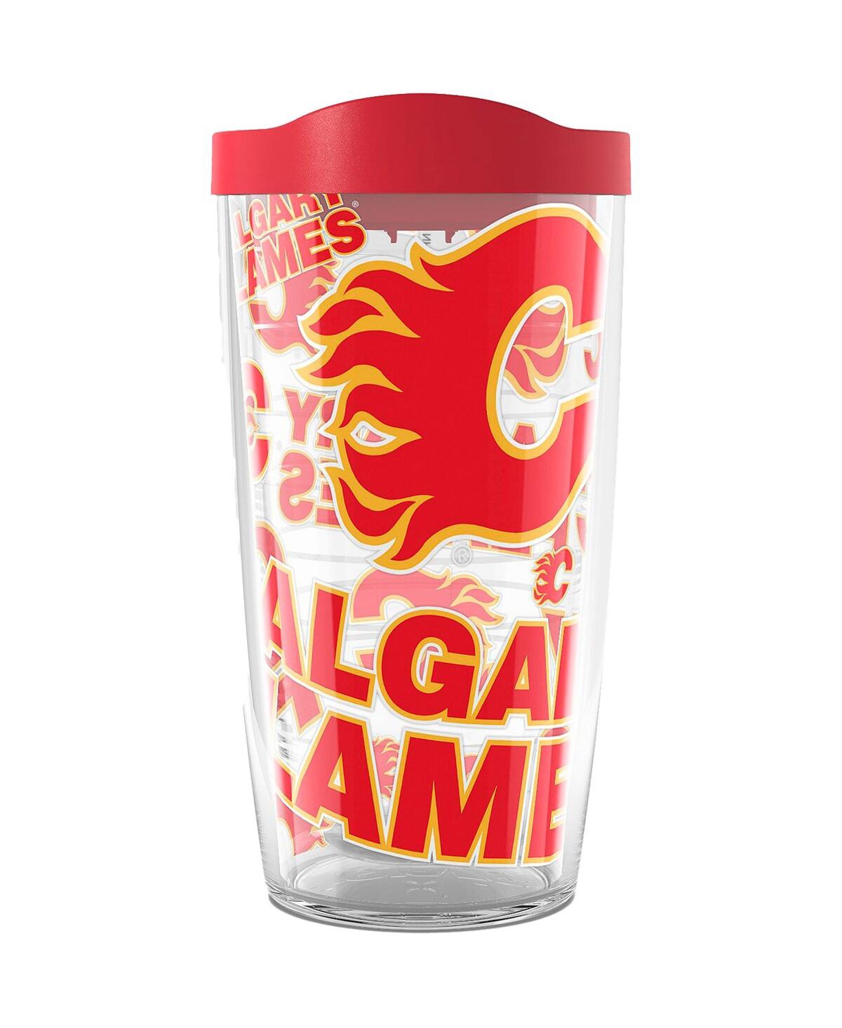 Tervis Tumbler Calgary Flames 16 oz Allover Classic Tumbler In Red