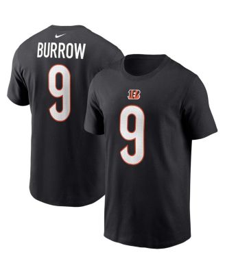 Men's Nike Joe Burrow Black Cincinnati Bengals Player Name