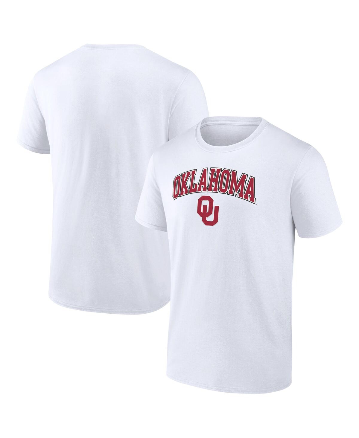 Fanatics Men's  White Oklahoma Sooners Campus T-shirt