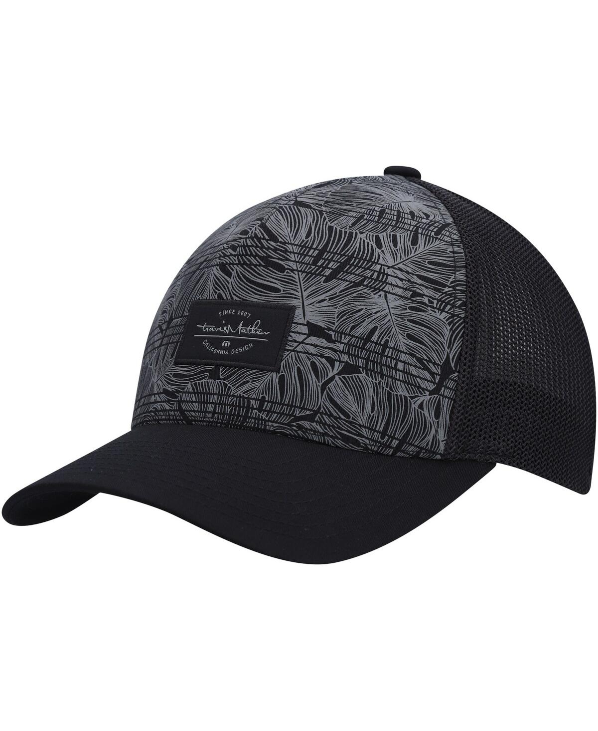 Shop Travis Mathew Men's  Black Bay Islands Snapback Hat