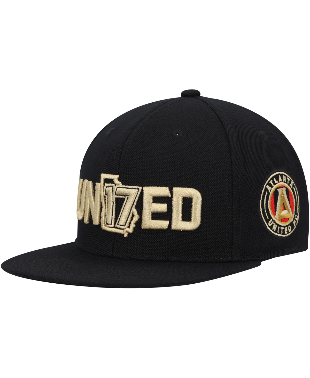 UPC 197507002191 product image for Men's Mitchell & Ness Black Atlanta United Fc We Are The A Snapback Hat | upcitemdb.com