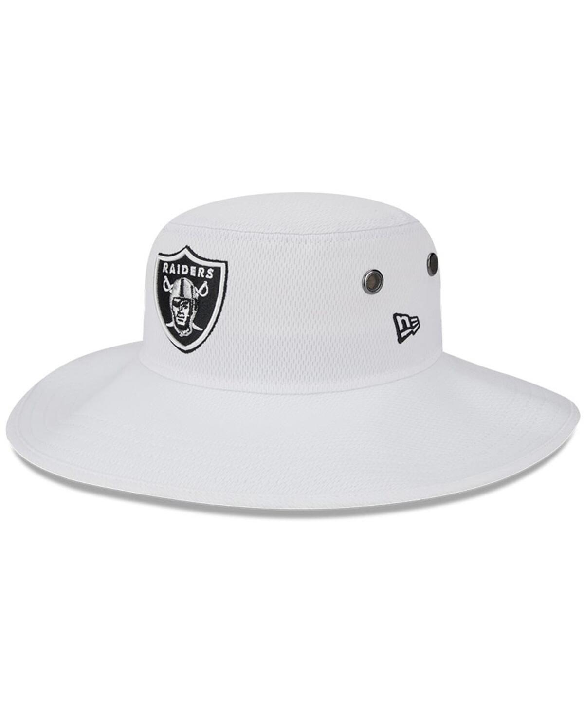 Shop New Era Men's  White Las Vegas Raiders 2023 Nfl Training Camp Panama Bucket Hat