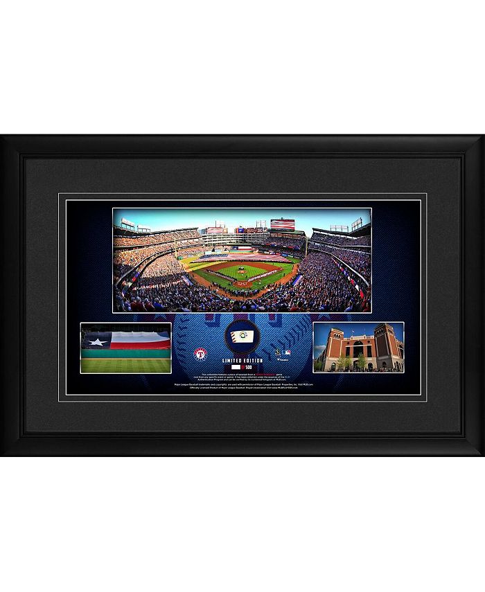 Texas Rangers Framed 5 x 7 Stadium Collage with a Piece of Game-Used  Baseball - MLB Team Plaques and Collages at 's Sports Collectibles  Store