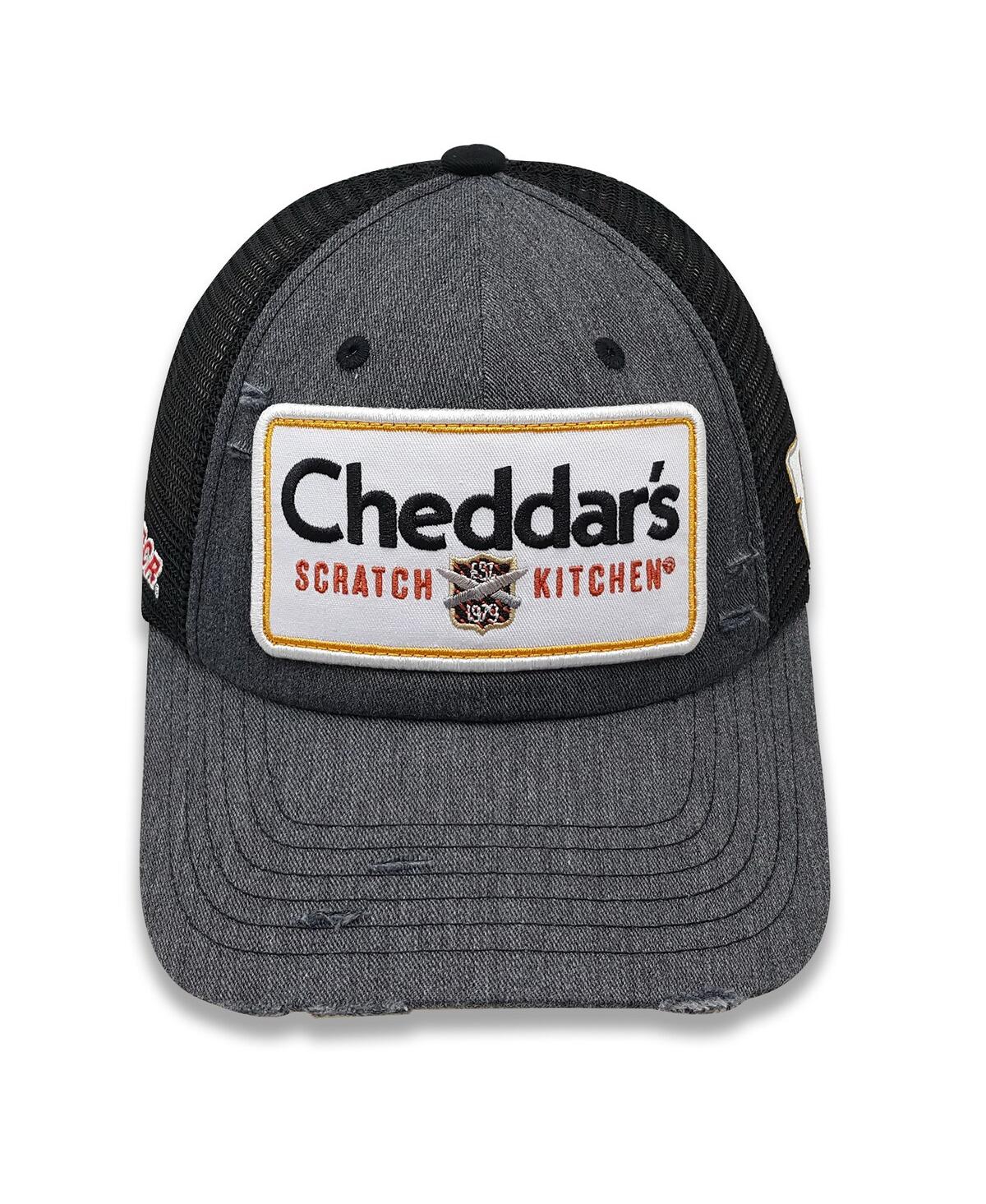 Men's Richard Childress Racing Team Collection Gray, Black Kyle Busch Cheddar's Retro Patch Adjustable Hat - Gray, Black