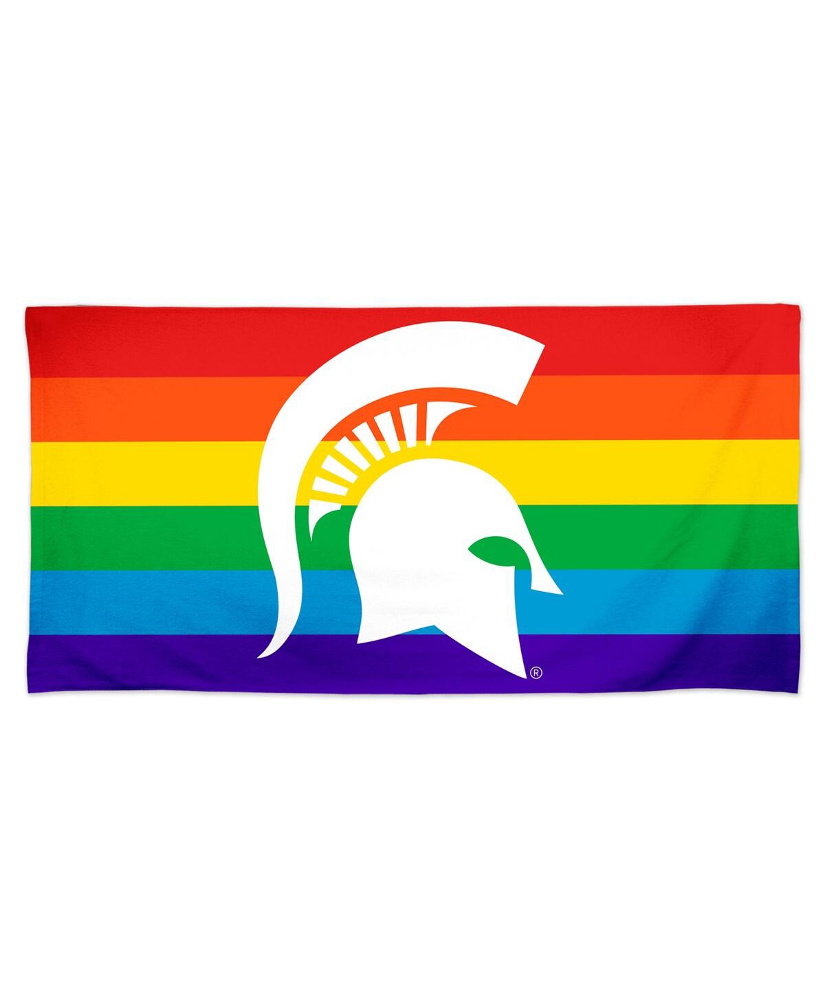 Wincraft Michigan State Spartans 30'' X 60'' Pride Spectra Beach Towel In Multi