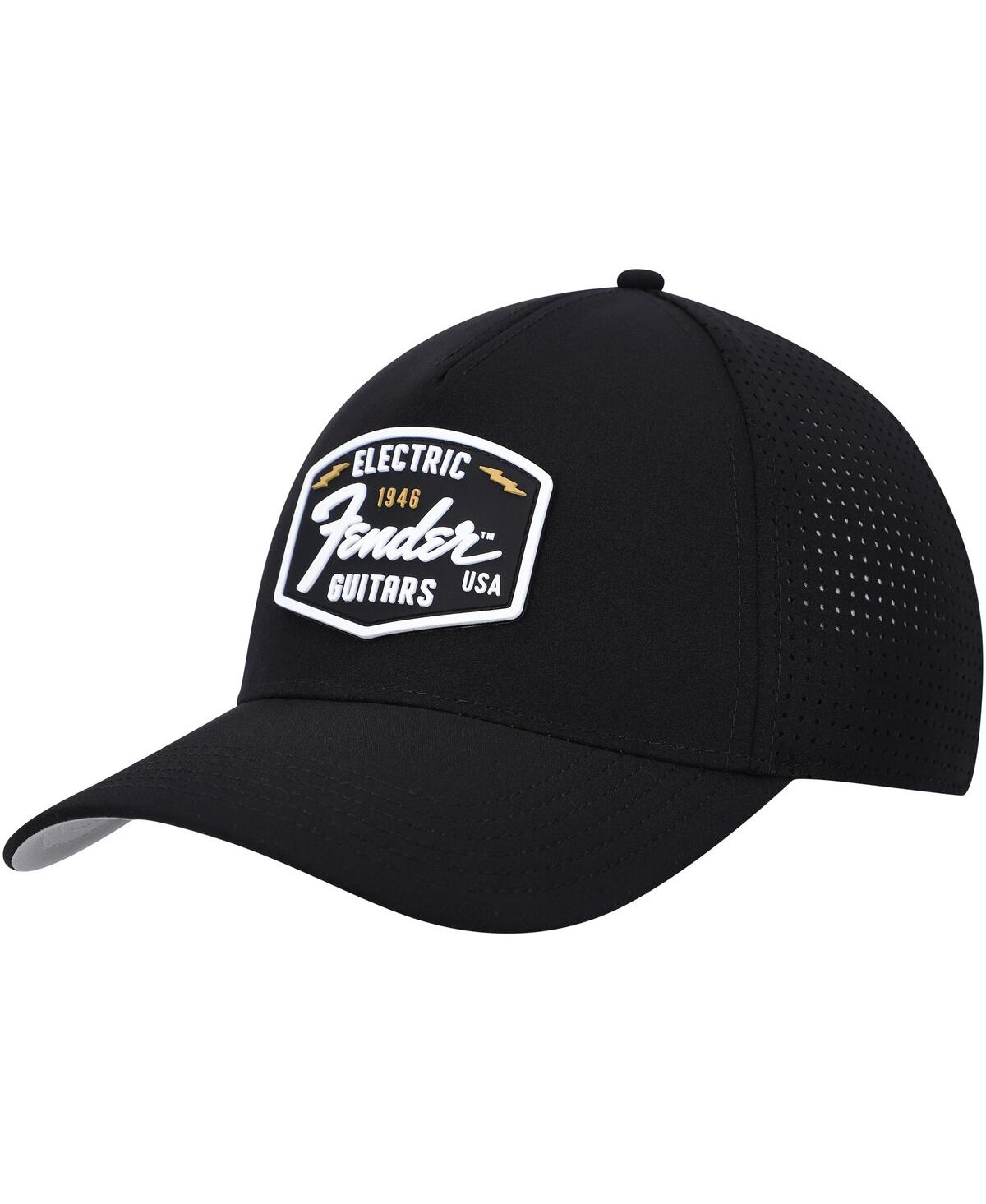 Men's American Needle Black Fender Super Tech Valin Trucker Snapback Hat - Black