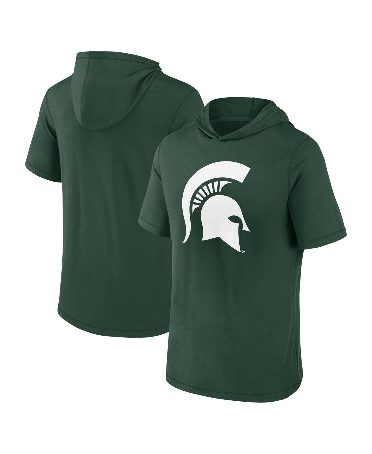Fanatics Men's  Green Michigan State Spartans Primary Logo Hoodie T-shirt